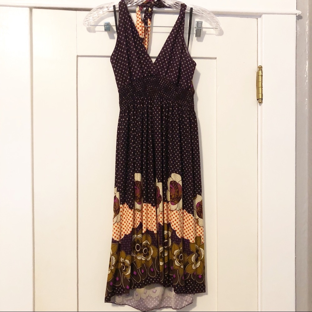 Wet seal Pattern purple dress. Size small